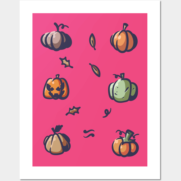 pumpkins halloween Wall Art by unlesssla